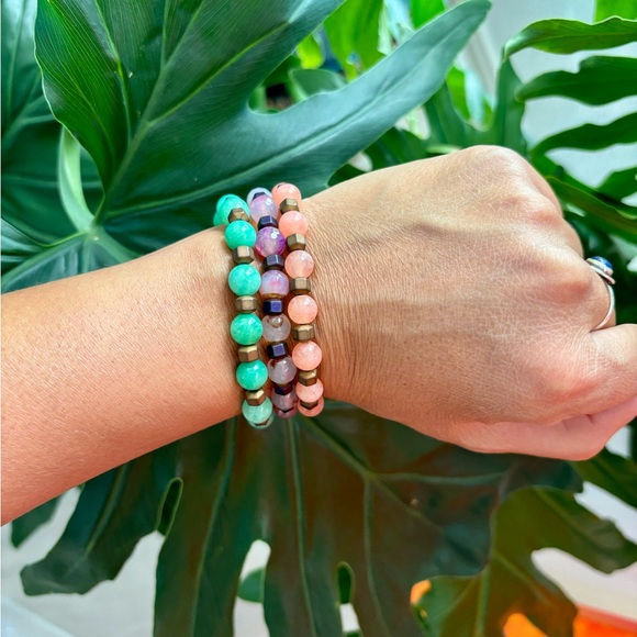 Green Aventurine & Hematite bracelet (one) - Picture 6 of 6